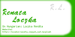 renata loczka business card