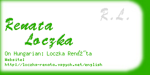 renata loczka business card